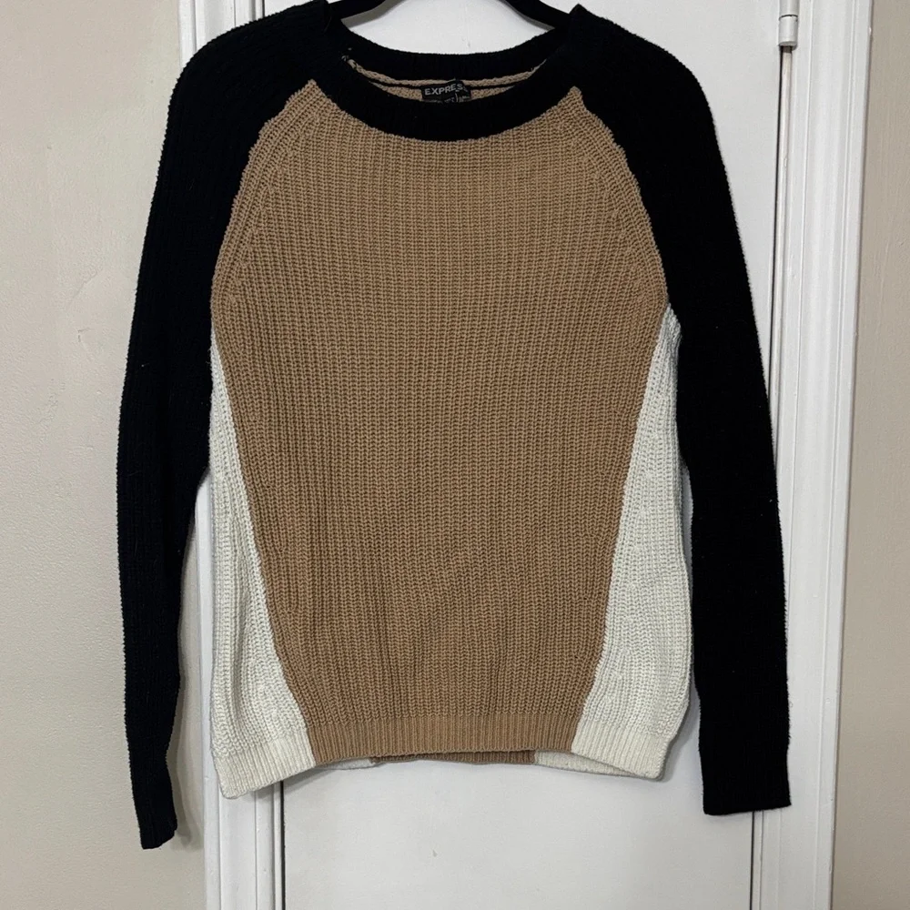 Express Colorblock Sweater - Picture 1 of 5